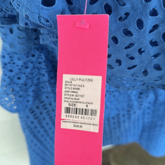 Lilly Pulitzer Blue One-Shoulder Dress - Picture 3 of 5